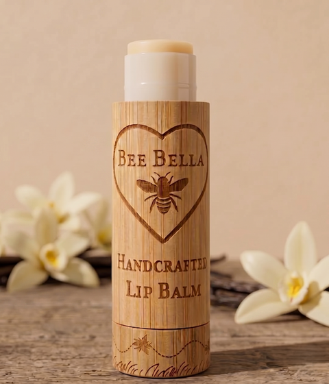 Bee Bella Vanilla Bean Beeswax Lip Balm - smooth natural handcrafted lip care