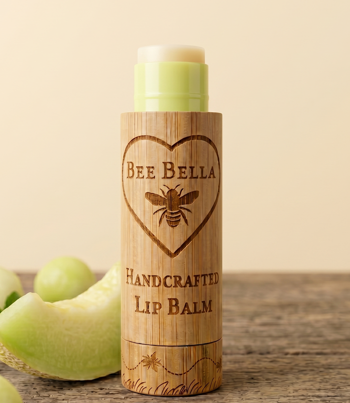 Bee Bella Honeydew Melon Beeswax Lip Balm - fresh natural handcrafted lip care