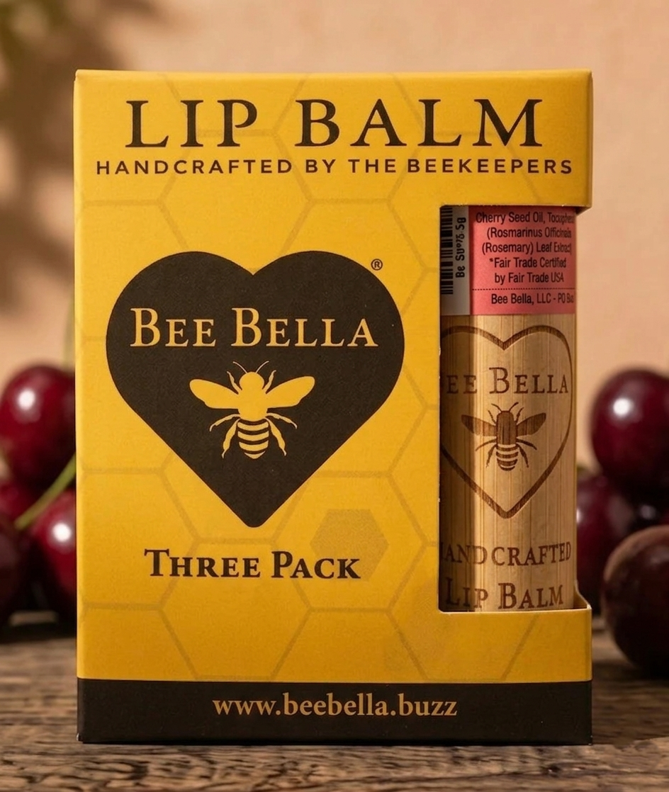 Door County Cherry Lip Balm - 3-Pack Gift Set