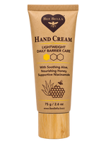 Bee Bella Lightweight Daily Barrier Hand Cream, 75 g kraft paper tube with bamboo cap