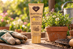 Bee Bella Lightweight Daily Barrier Hand Cream surrounded by flowers