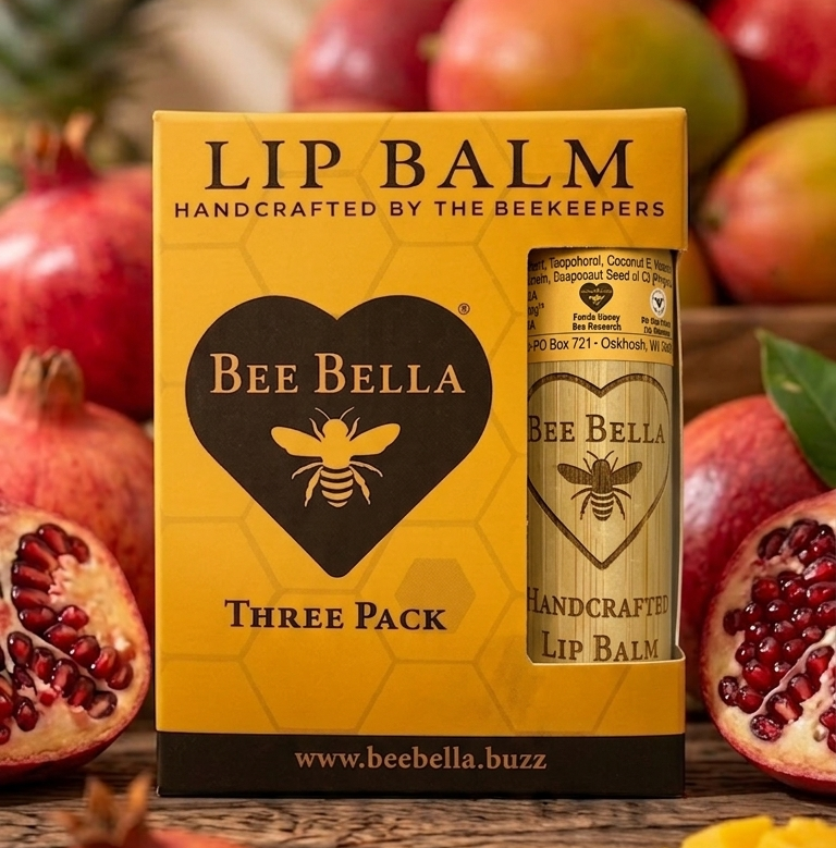 Pomegranate Mango Lip Balm - 3-Pack Gift Set