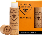 Pumpkin Spice Beeswax Lip Balm by Bee Bella, all-natural beeswax lip balm handmade in Wisconsin (view 2)