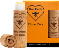 Pumpkin Spice Beeswax Lip Balm by Bee Bella, all-natural beeswax lip balm handmade in Wisconsin (view 2)