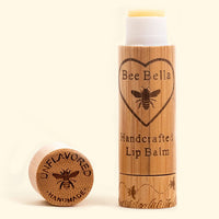 Unflavored Beeswax Lip Balm by Bee Bella, all-natural beeswax lip balm handmade in Wisconsin