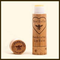 Bee Bella Unscented Beeswax Lip Balm single tube - fragrance-free year round option