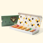 Bee Bella Variety 5-Pack Lip Balm Gift Box in cream gift packaging